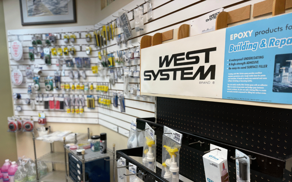 Interior of Cobb's Marina store